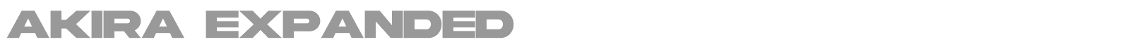 Akira Expanded font preview